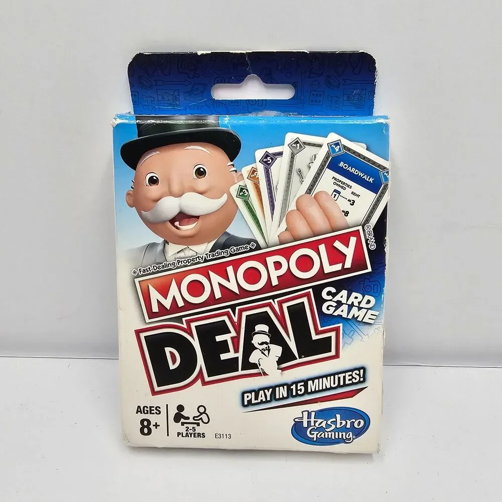 Monopoly Deal Card Game Complete With Box and Rules Hasbro Gaming